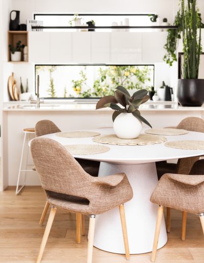 Beautifully designed kitchen and dining area in new home in Perth WA